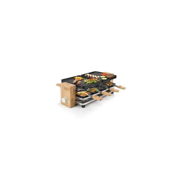 Princess Appareil à Raclette Pure Pour 8 Personnes 1200W 1