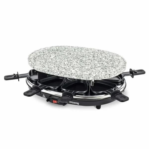 HKoenig Appareil à Raclette + Pierre à Griller RP85 3