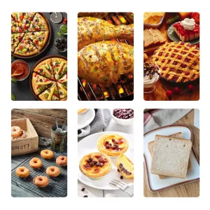 Marque Generique 13 Pouces Pizza Griller Pierre Rond Non-bâton Ardoise Grès Surface L… 13