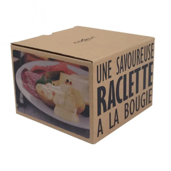 2 Sets à Raclette Individuels à La Bougie Vert Cookut 4