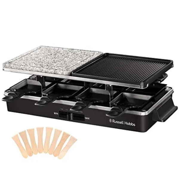Russell Hobbs 26280-56 Raclette 1400W 8 Personnes Multifonction Grill Réversible No… 1