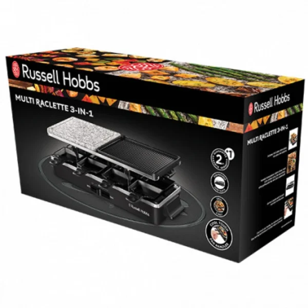 Russell Hobbs 26280-56 Raclette 1400W 8 Personnes Multifonction Grill Réversible No… 6