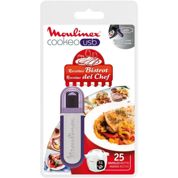 Clé Usb 25 Recettes Du Monde Pour Cookeo – Xa600111 – MOULINEX 1
