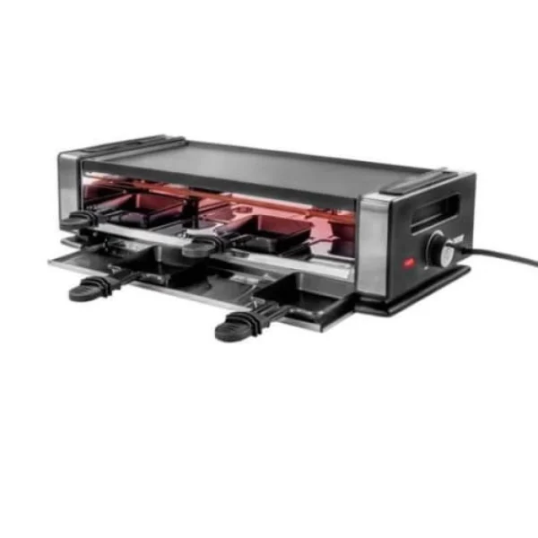 Unold 48730 Raclette 1200W 230V Anti-Adhésives Acier Inoxydable Noir 1