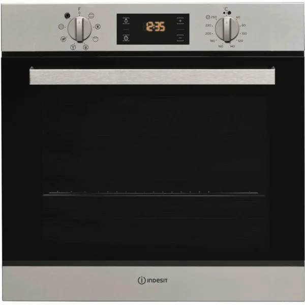 INDESIT Four Intégrable Multifonction 66l 56cm A Pyrolyse Inox – Ifw6540pix -… 1