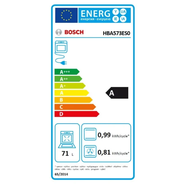 Bosch Four Intégrable Multifonction 71l 60cm A Pyrolyse Inox – Hba573es0 – … 3