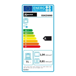 Four Intégrable 71l 60cm A Ecoclean Inox – B3ace4an0 – NEFF 9