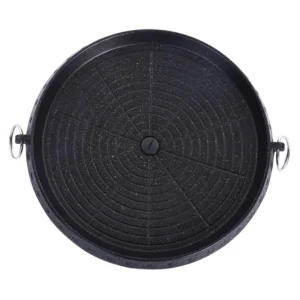 Marque Generique Coréen Rond En Alliage Barbecue Barbecue Grill Plaque Pan Pour Le Cam… 9
