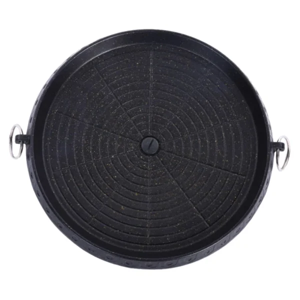 Marque Generique Coréen Rond En Alliage Barbecue Barbecue Grill Plaque Pan Pour Le Cam… 3