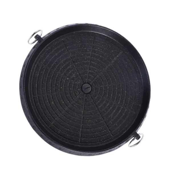 Marque Generique Coréen Rond En Alliage Barbecue Barbecue Grill Plaque Pan Pour Le Cam… 6