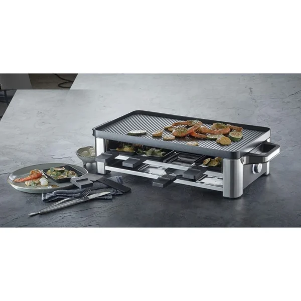 WMF Appareil à Raclette Multifonctions 3 En 1 Pour 8 Personnes 1500W Noir… 1