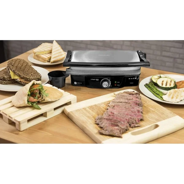 Cecotec Grill électrique Panini Sandwich 1500W Noir Gris 1
