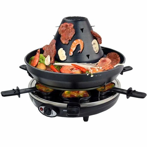 Syntrox-germany Grill Raclette Chapeau Tatar Pour 6 Personnes 1