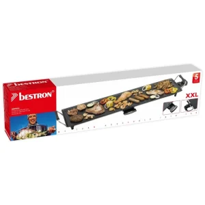 Bestron Plancha XXL 90,5×23,5cm 1800W Avec Thermostat Récupérateur De Grais… 9
