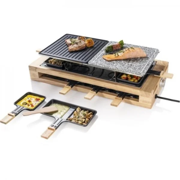 Appareil A Raclette Bestron électrique Jusqu’a 8 Personnes Avec Pier… 1