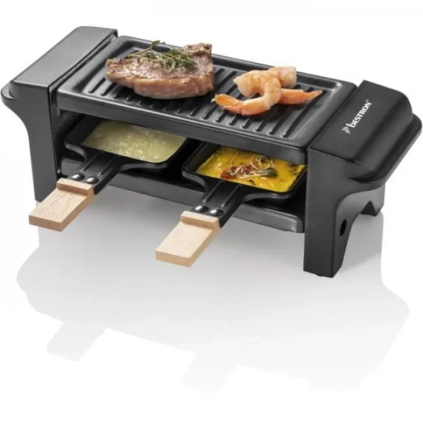 Appareil A Raclette Bestron , Mini Grill Pour 1 A 2 Personnes, Avec 2 … 1