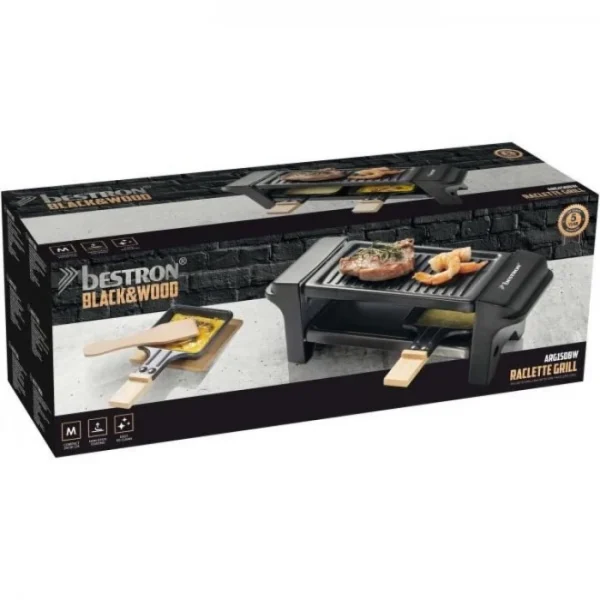 Appareil A Raclette Bestron , Mini Grill Pour 1 A 2 Personnes, Avec 2 … 3
