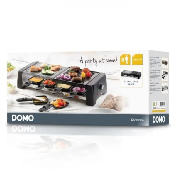 Appareil A Raclette – Grill – Pierre A Cuire DOMO – 8 Personnes DO919… 5