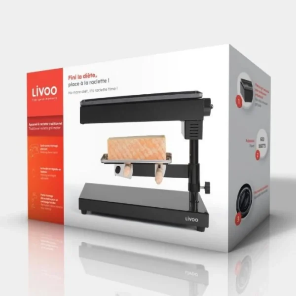 Appareil A Raclette LIVOO DOC159 Traditionnel – Noir 5