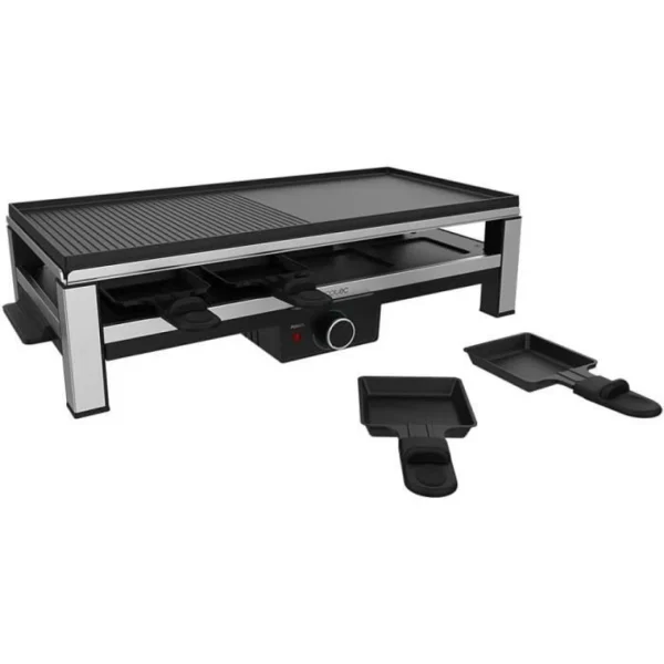 Cecotec Appareil A Raclette Pour 8 Personnes 2000W Gris Noir 1