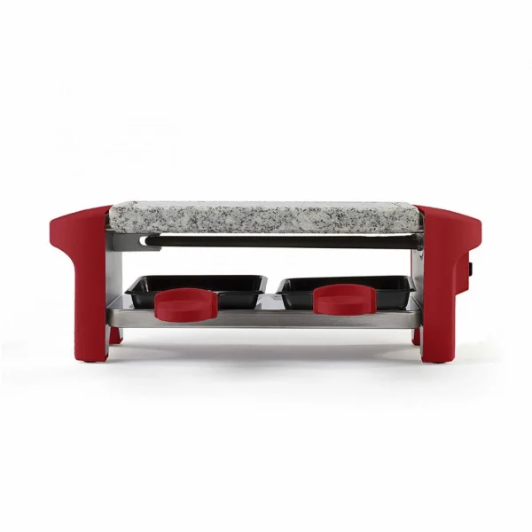 LIVOO Appareil à Raclette Rouge Foncé 2 Personnes + 2 Caquelons – 350W – P… 3