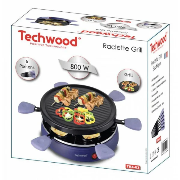 RACLETTE ET FONDUE TECHWOOD TRA63 5