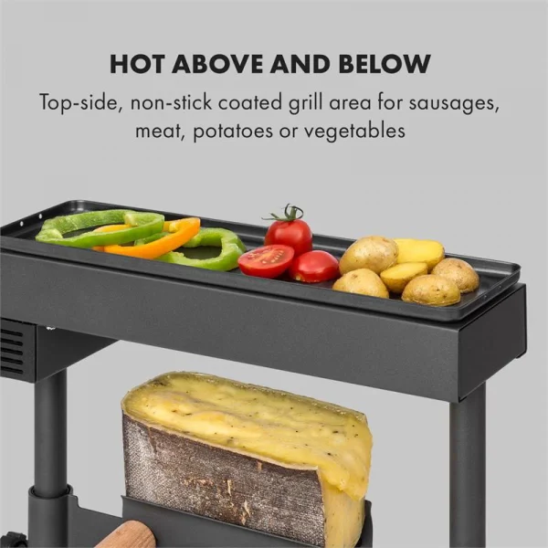 Klarstein Appenzell XL Raclette Avec Gril 600 W Thermostat 2 Porte-fromage Klars… 5