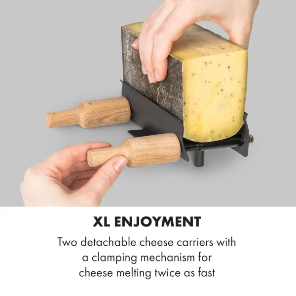 Klarstein Appenzell XL Raclette Avec Gril 600 W Thermostat 2 Porte-fromage Klars… 6