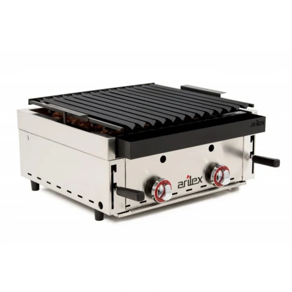 Barbecue à Gaz Avec Pierre Volcanique Et Grille Côtelée – Arilex – … 1