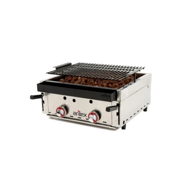 Barbecue à Gaz Avec Pierre Volcanique Et Grille Côtelée – Arilex – … 3