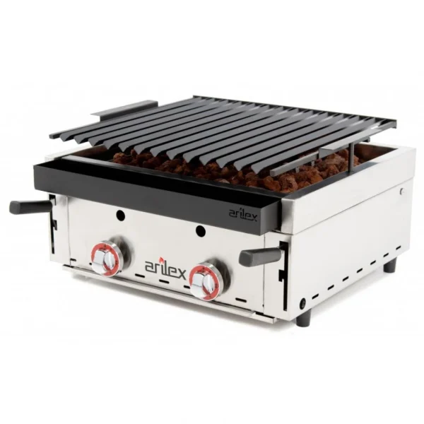 Barbecue à Gaz Avec Pierre Volcanique Et Grille Côtelée – Arilex – … 4