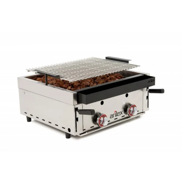 Barbecue à Gaz Avec Pierre Volcanique Et Grille Côtelée – Arilex – … 5