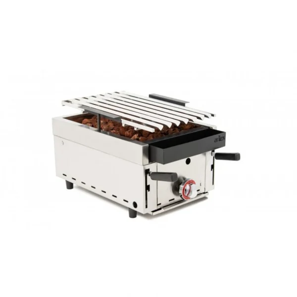 Arilex Barbecue à Gaz Avec Pierre Volcanique Et Grille Inoxydable Côtelée … 1