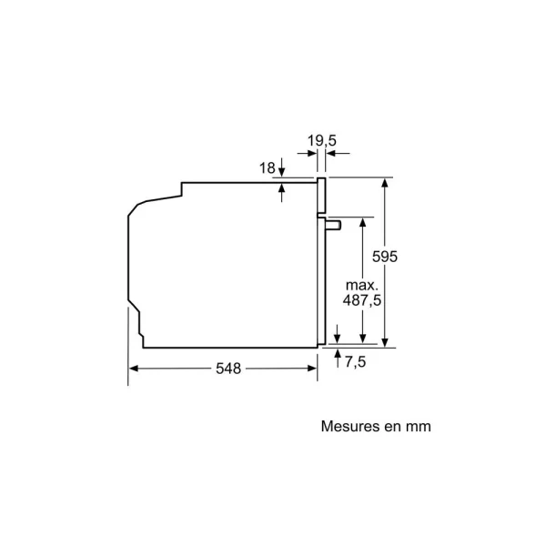 BOSCH HBG6760S1F Four électrique Encastrable – 71 L – Pyrolyse – A+ -… 7