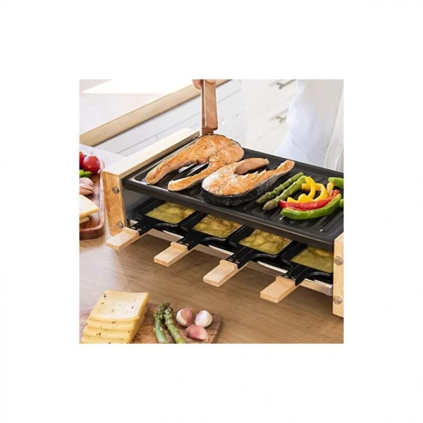 Cecotec, Raclette, Cheese&Grill 8200 Wood Black, Puissance 1200 W, Sur… 3