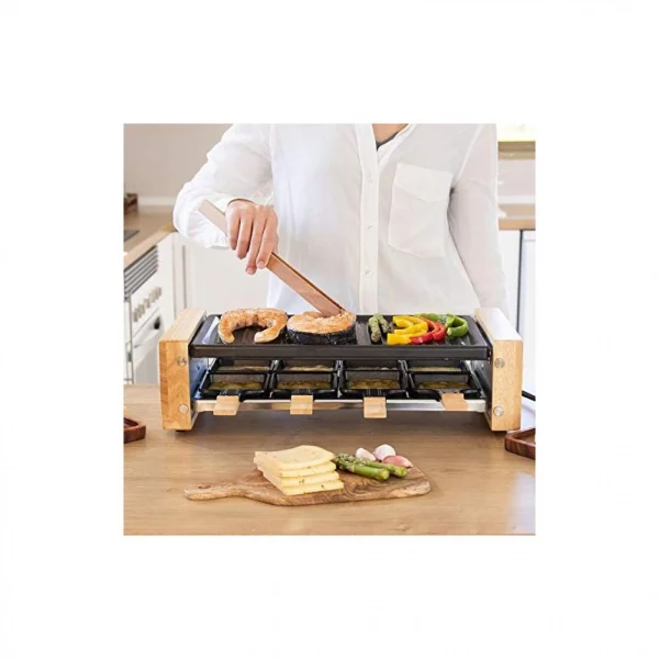Cecotec, Raclette, Cheese&Grill 8200 Wood Black, Puissance 1200 W, Sur… 5