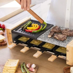 Cecotec, Raclette, Cheese&Grill 8400 Wood MixGrill, Raclette Pour 8 Pe… 10