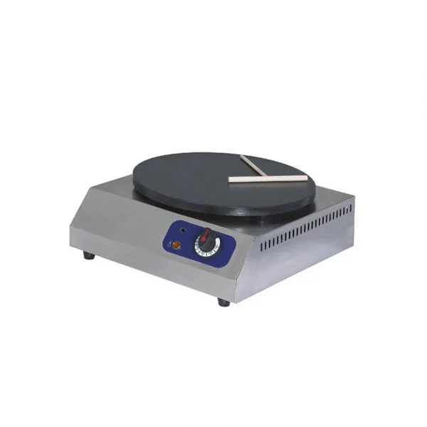 Materiel Chr Pro Crêpière Électrique, 1x ø 400 Mm – Virtus – Acier Inoxydable 1