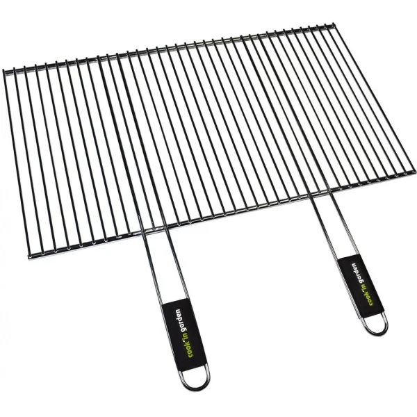 Cook In Garden Grille Acier Recoupable – 2 Poignées – L.70xP.40 Cm 1