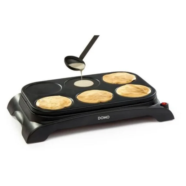 DOMO DO8709P Crepiere – 6 Personnes – 1000W – Noir 1