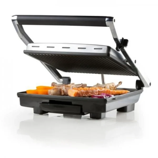 DOMO – Grill Multifonctions En Acier Inoxydable – Grandes Plaques Tefl… 3