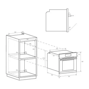 Candy Four Encastrable émail Lisse FIDC B100, Idéa, 70 Litres, Convection … 9