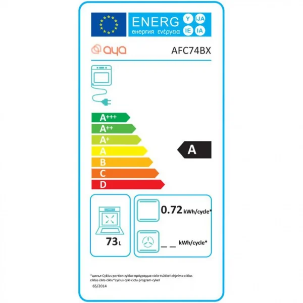 Four Encastrable AYA AFC74BX 74L Inox 4