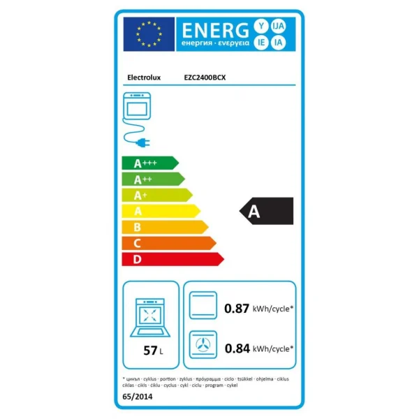 Electrolux Four Intégrable Multifonction 57l 60cm A+ Pyrolyse Inox – Ezc2400bcx/… 3