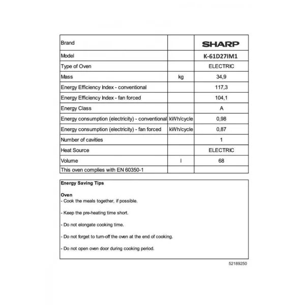 Sharp – S1-61d27it3eu 3