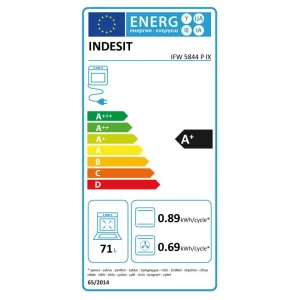 Four Intégrable 71l 60cm A+ Pyrolyse Inox – Ifw5844pix – INDESIT 6