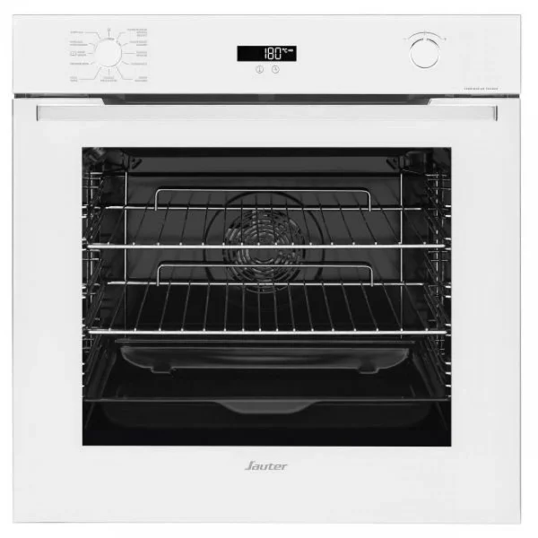 SAUTER Four Intégrable Multifonction 73l 60cm A+ Pyrolyse Blanc – Sop6214lw … 1