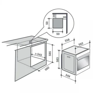 SAUTER Four Intégrable Multifonction 73l 60cm A+ Pyrolyse Inox – Sop6214lb -… 10
