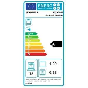 Rosieres Four Encastrable Pyrolyse RFZP657 IN WIFI 75 L Sublime Pro Inox 6