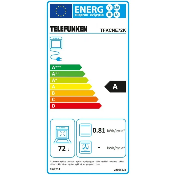Telefunken Four Encastrable émail Lisse TFKCNE72K 3